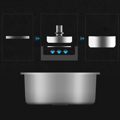 Contemporary Kitchen Sink with Drain Kit - Dirt Resistant Vanity Design