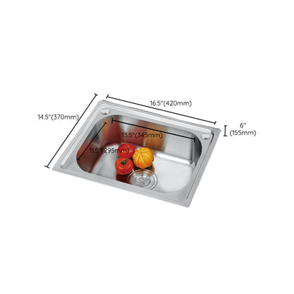 Contemporary Kitchen Sink with Drain Kit - Dirt Resistant Vanity Design