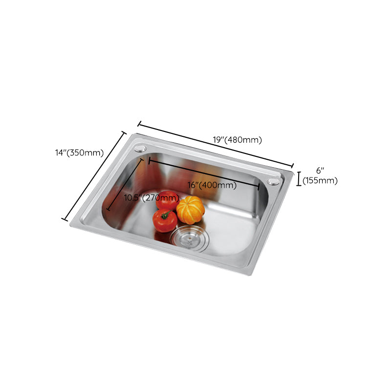 Contemporary Kitchen Sink with Drain Kit - Dirt Resistant Vanity Design