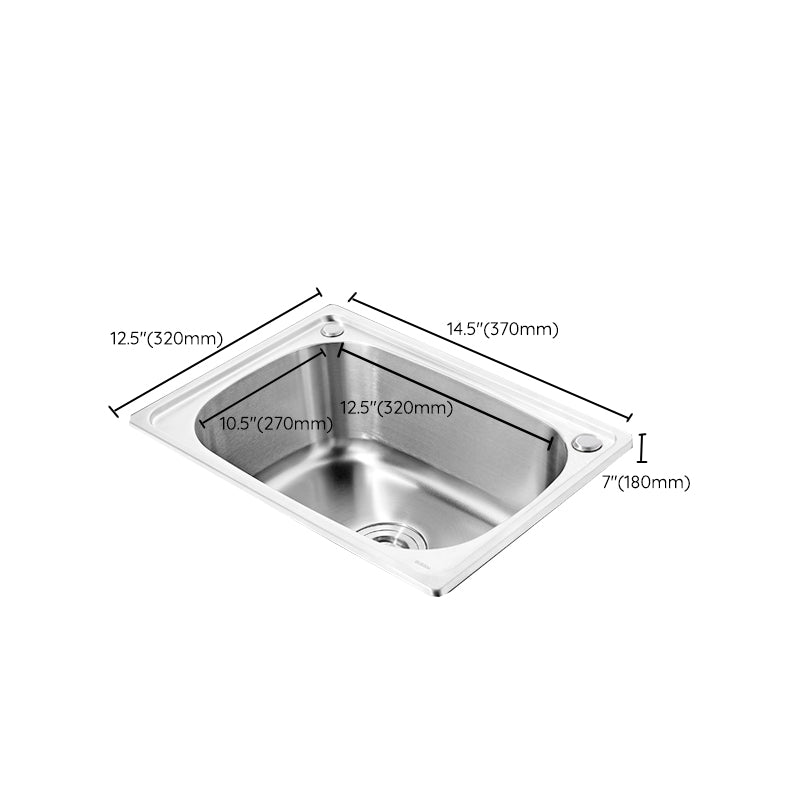 Contemporary Kitchen Sink with Drain Kit - Dirt Resistant Vanity Design