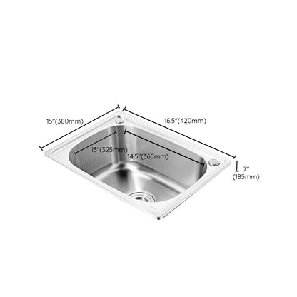 Contemporary Kitchen Sink with Drain Kit - Dirt Resistant Vanity Design