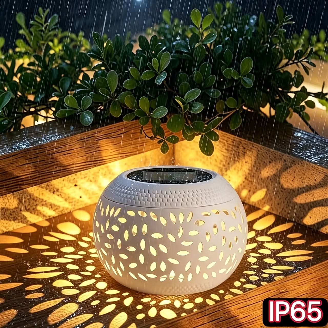 Portable Solar-Powered Table Lamp for Cozy Outdoor Illumination