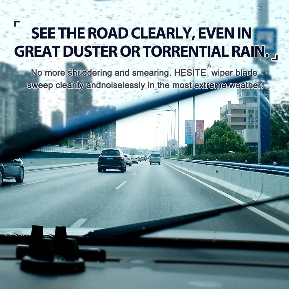Quiet Performance Frameless Windshield Wipers | Streak-Free Clarity