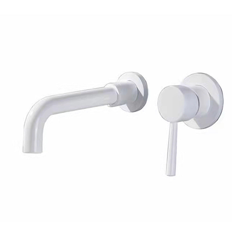 Wall-Mounted Industrial Bathroom Faucet with 2-Hole Swivel Spout