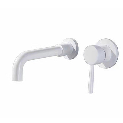 Wall-Mounted Industrial Bathroom Faucet with 2-Hole Swivel Spout