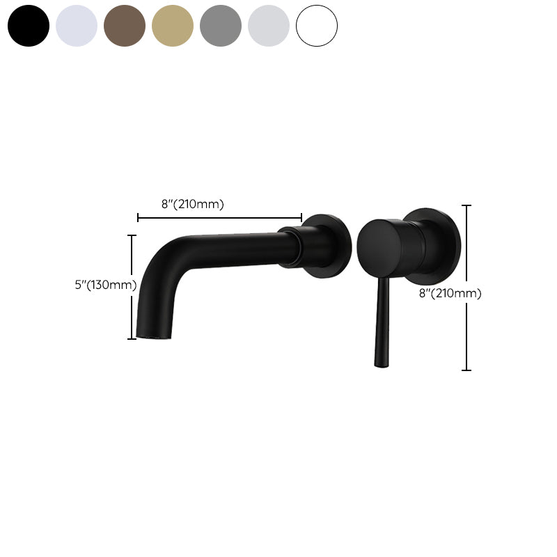 Wall-Mounted Industrial Bathroom Faucet with 2-Hole Swivel Spout