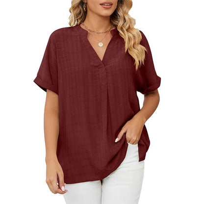 Emmy | Effortless Cotton V-Neck Shirt