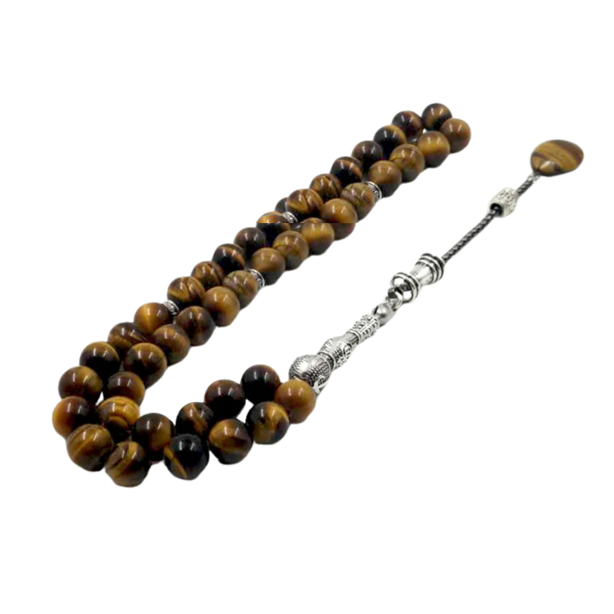 Prayer Beads Misbaha - Natural Tiger Eye Tasbih