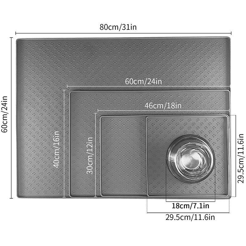 Silicone Pet Feeding Mat for Easy Clean-Up