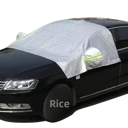 All-Weather Car Cover | Waterproof Half Garage Protection | Frost, Sun & Hail Shield