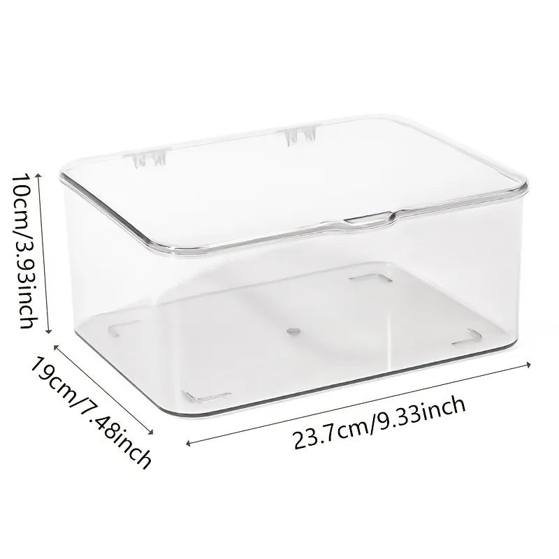 Acrylic Storage Box with Clear Lid – Versatile Organizer for Home & Office