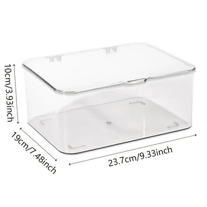 Acrylic Storage Box with Clear Lid – Versatile Organizer for Home & Office