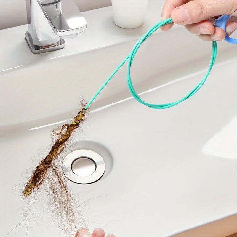 Flexible Pipe Cleaning Spiral Tool | Nylon-Coated Drain Cleaner