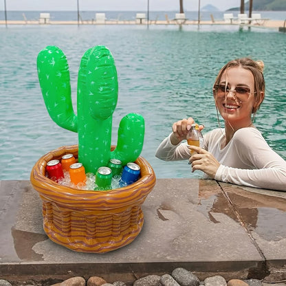 Inflatable Cactus Beverage Cooler for Parties
