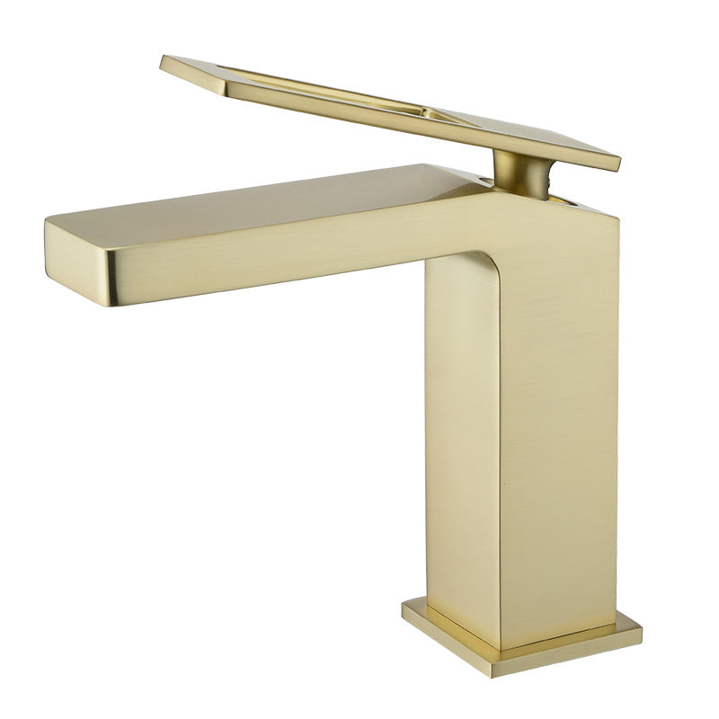 Glam Style Sink Faucet for Bathroom with Lever Mixer