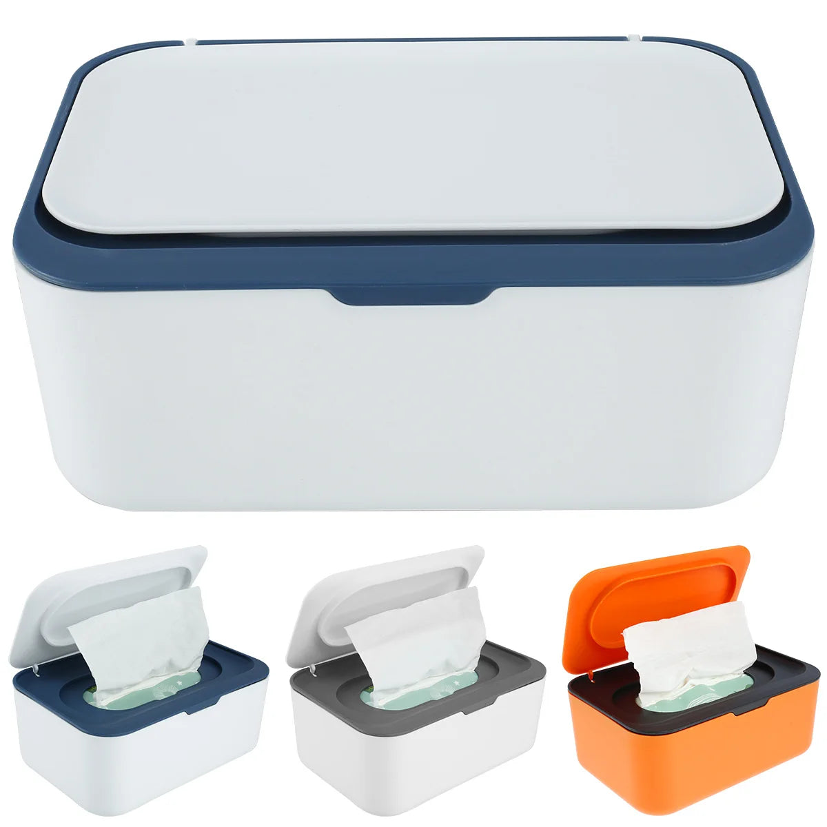 Moist Towelettes Dispenser with Lid | High Capacity | Airtight and Dustproof