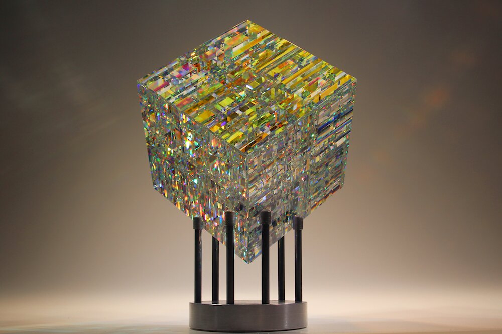 Chroma Cube Art Ornaments – Fantasy Magic Decorative Accents