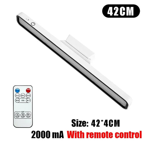 LED Desk Lamp with USB Rechargeable, Magnetic, Dimmable, Remote Control, 3000–6000K
