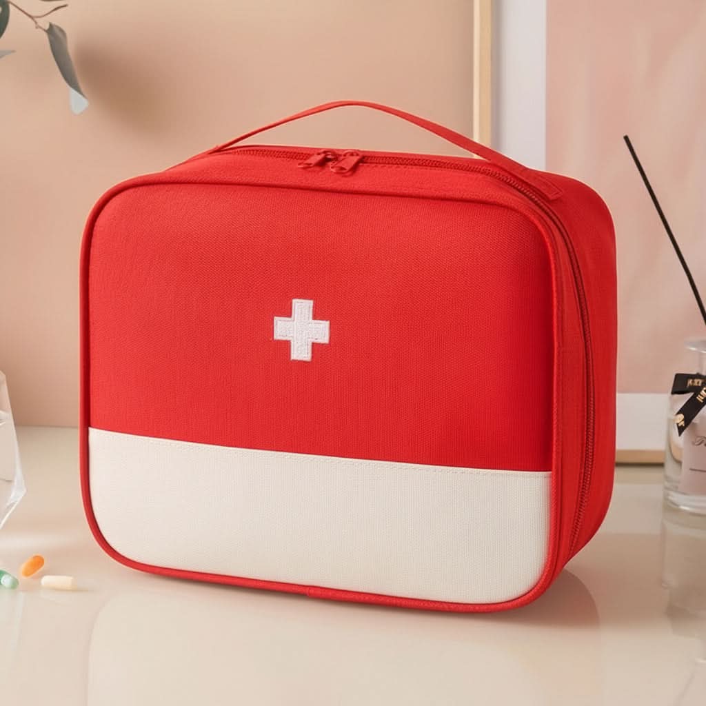 XL First Aid Organizer Bag for Home or Travel - Structured Medical Storage