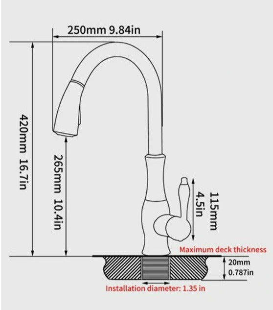 Retractable Kitchen Faucets - High-Quality Kitchen Taps