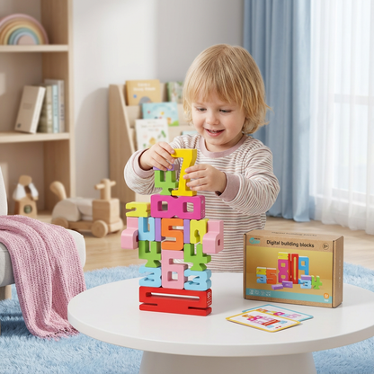 Educational Math and Number Learning Blocks