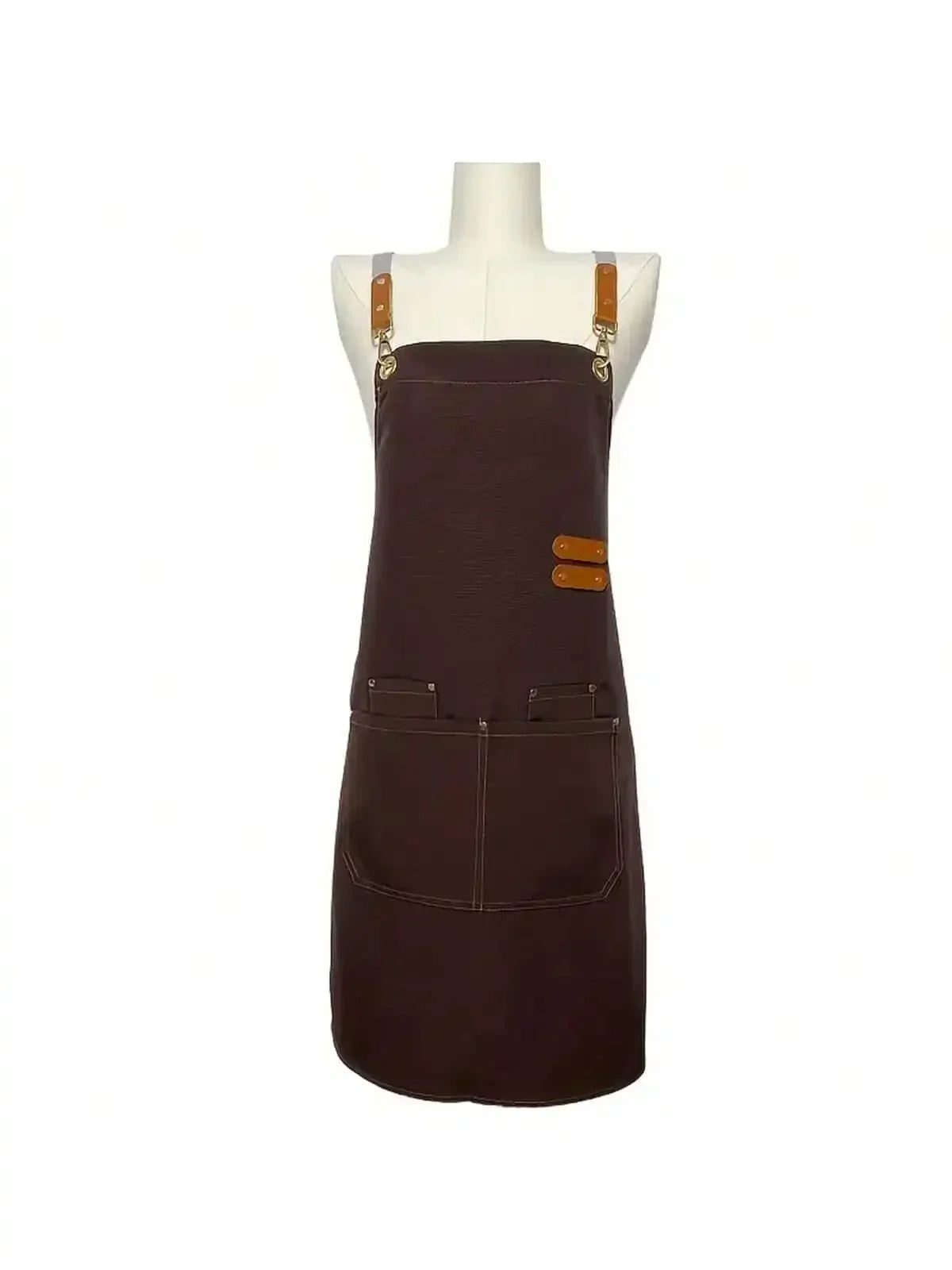 Unisex Waterproof Apron | Cross-Back Design | Adjustable Straps | Large Pockets