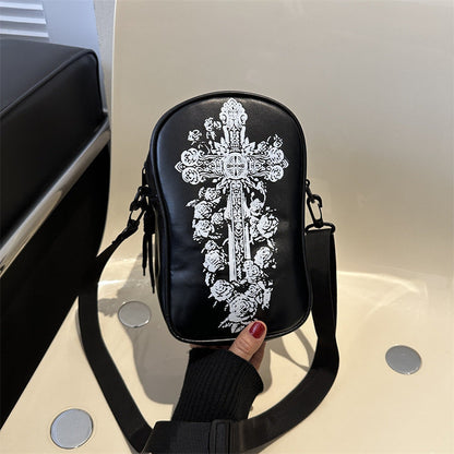 Halloween-Themed Shoulder Handbag – Spooky Design