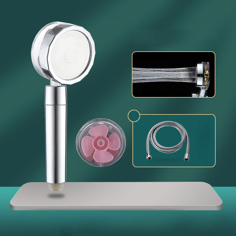 Water-Saving Handheld Shower Head in Silver - Wall Mount Design