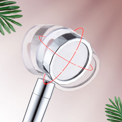Water-Saving Handheld Shower Head in Silver - Wall Mount Design