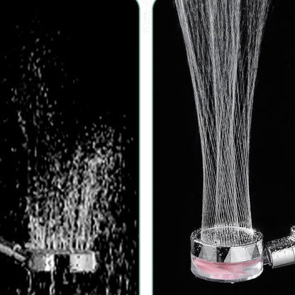 Water-Saving Handheld Shower Head in Silver - Wall Mount Design