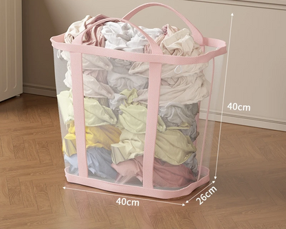 Collapsible Laundry Basket in Air Nylon
