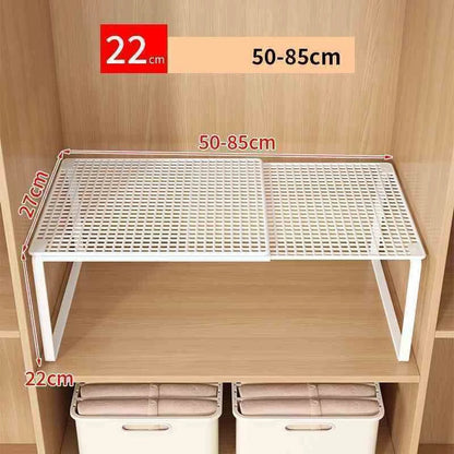 Expandable and Stackable Closet Shelf | Adjustable Steel Divider