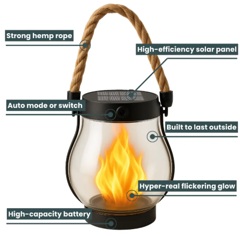 SolaraGlow Solar Lantern — Illuminate Your Evenings with Cozy Light