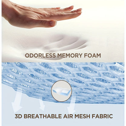 Cooling Memory Foam Pillow for Neck Support – Adjustable for Side and Back Sleepers