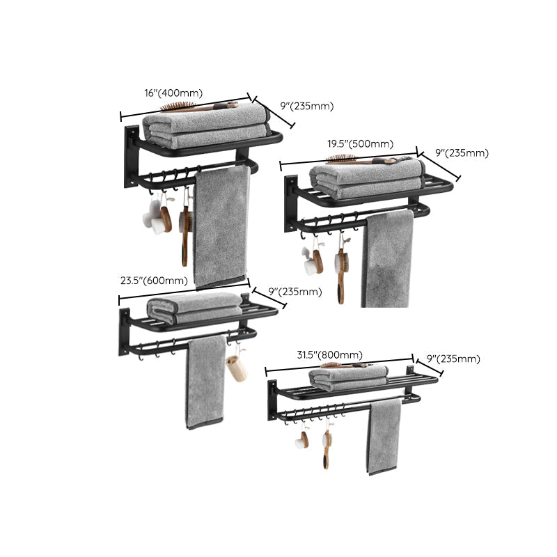 Modern Matte Black Bathroom Accessory Set – Individual or Set Options