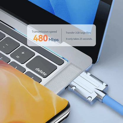 Quick Charge Cable with 180° Rotating Connector