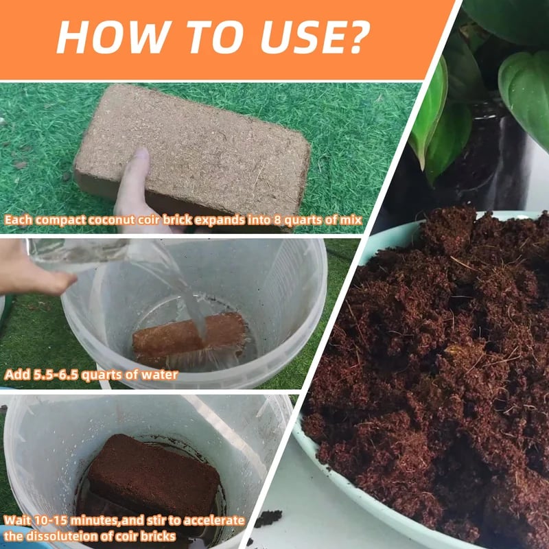 Eco-Friendly Coconut Fiber Growth Medium for Plants