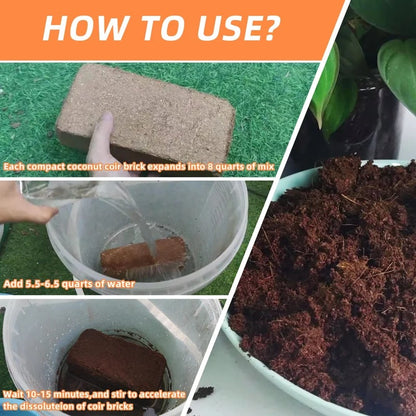 Eco-Friendly Coconut Fiber Growth Medium for Plants