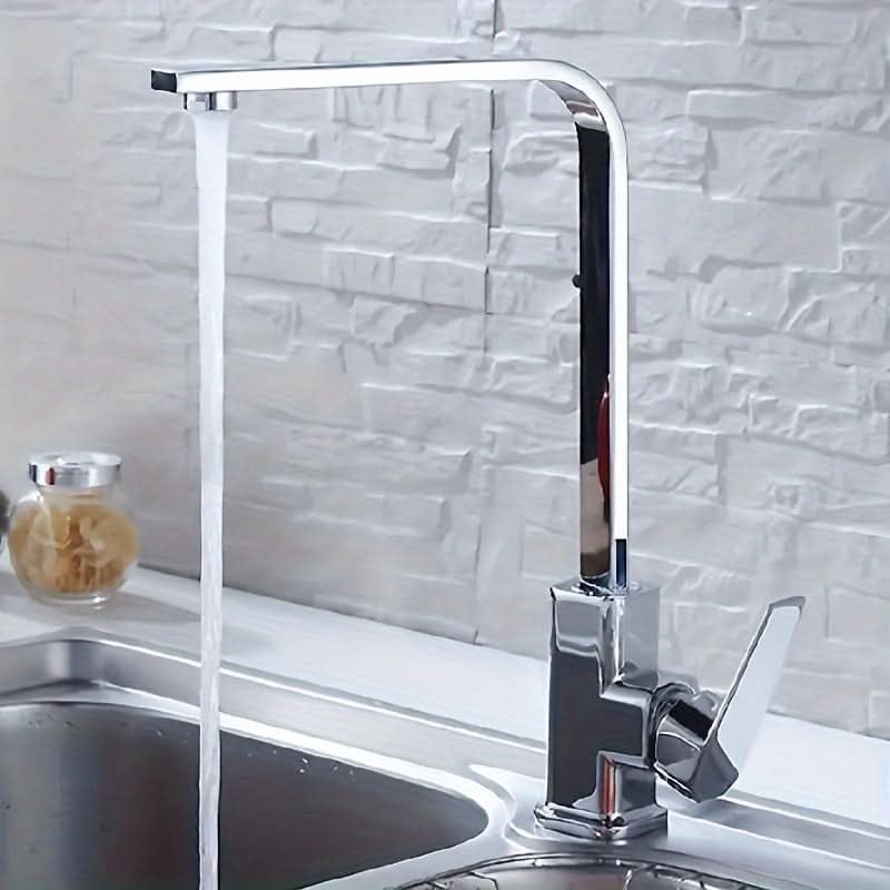 Rotating Kitchen Tap with Hot and Cold Water Functionality