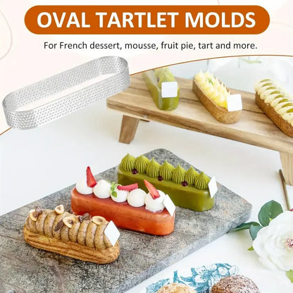 Stainless Steel Oval Tart Molds Set – Perfect Pastry Tools
