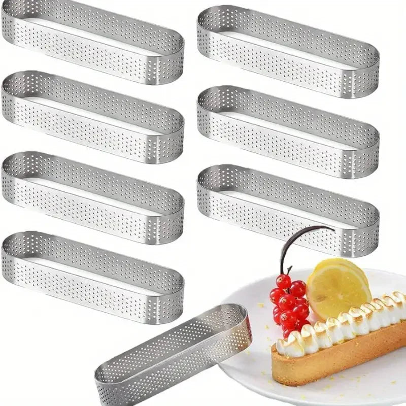 Stainless Steel Oval Tart Molds Set – Perfect Pastry Tools