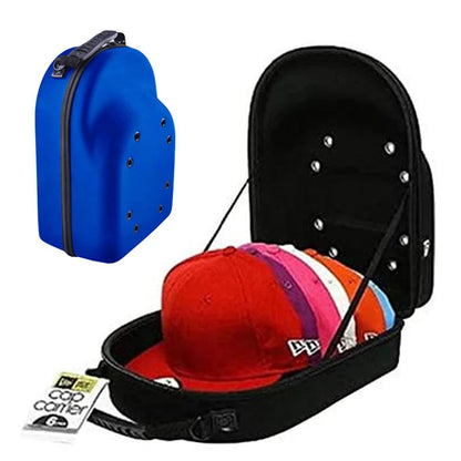 Hardshell Storage Case for Baseball Cap | Portable Zip Pouch | EVA Material | 24 x 13 x 32 cm