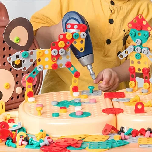 Creative Builder Set with Toy Drill | Imaginative Construction Kit