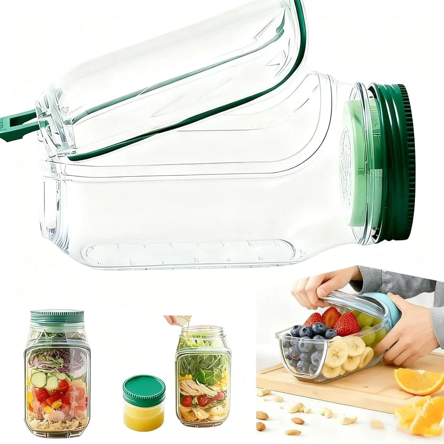 Crunchy Salad Keeper – Keep Your Meals Fresh and Leak-Proof Anywhere