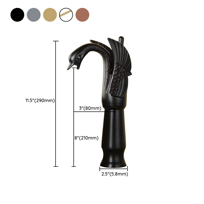 Brass Bathroom Sink Faucet with Single Handle for Hot and Cold Water