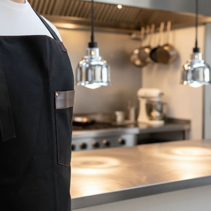 Thick Canvas Apron for Chefs with Multiple Pockets