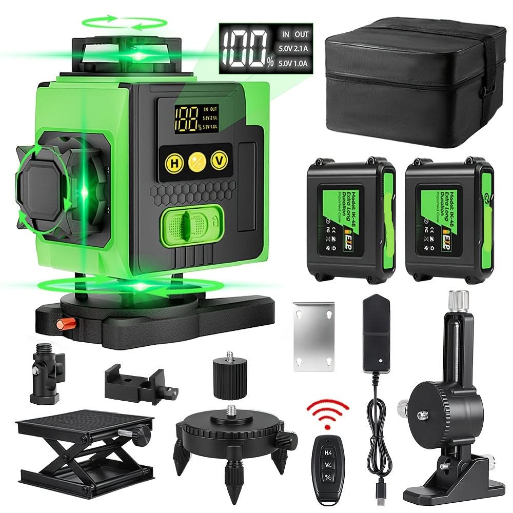 360-Degree Laser Leveling Tool for Accurate Construction Alignment