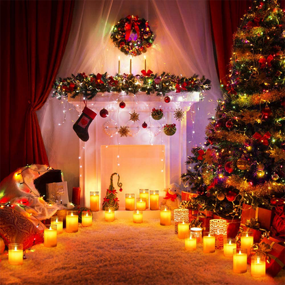 Safe Cozy Atmosphere with Realistic Flameless Candle Light