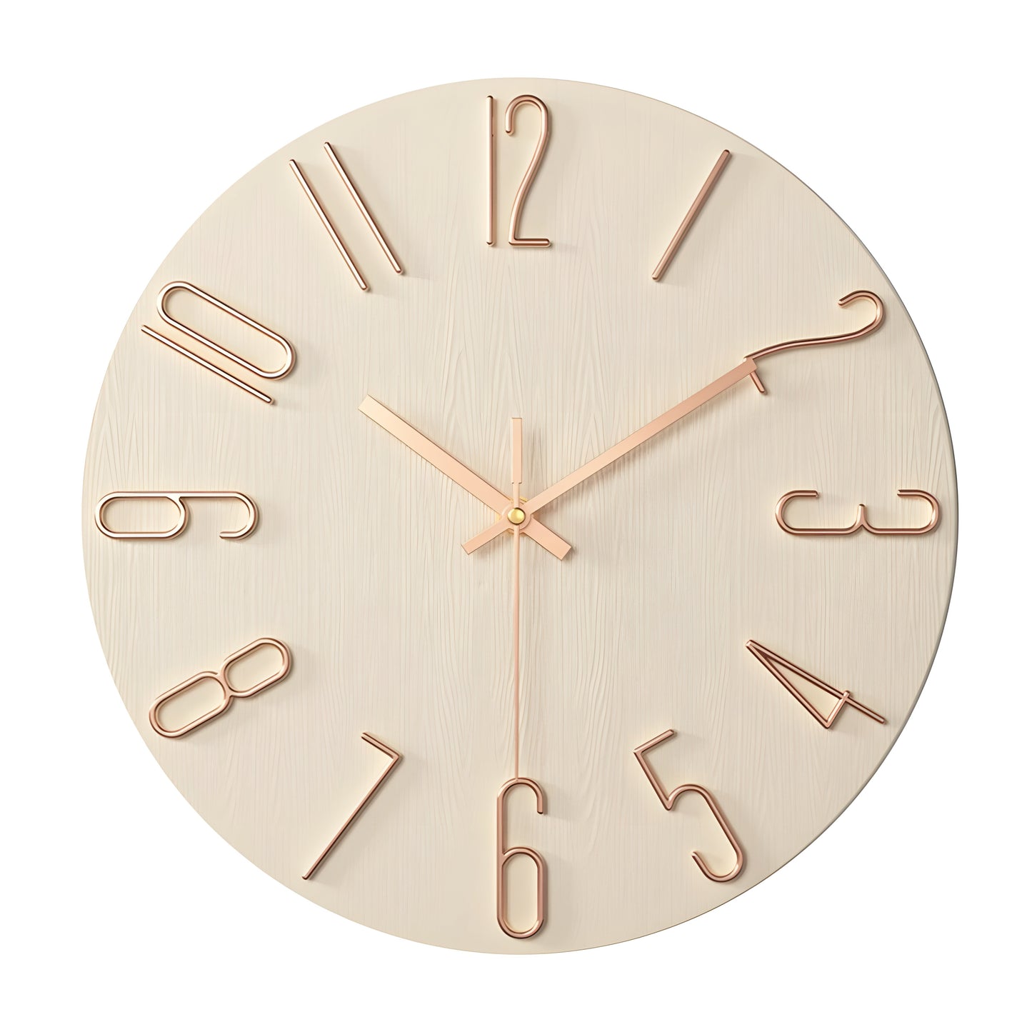 Minimalist Wall Clock with Silent Quartz Movement for Modern Interiors