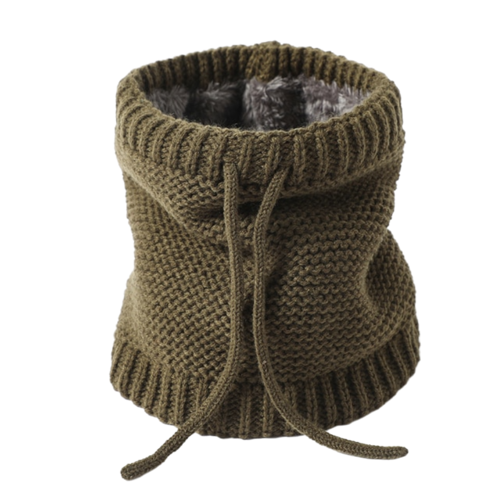 Thick Fur Neck Cover Scarf for Women - Knitted Winter Ring Style
